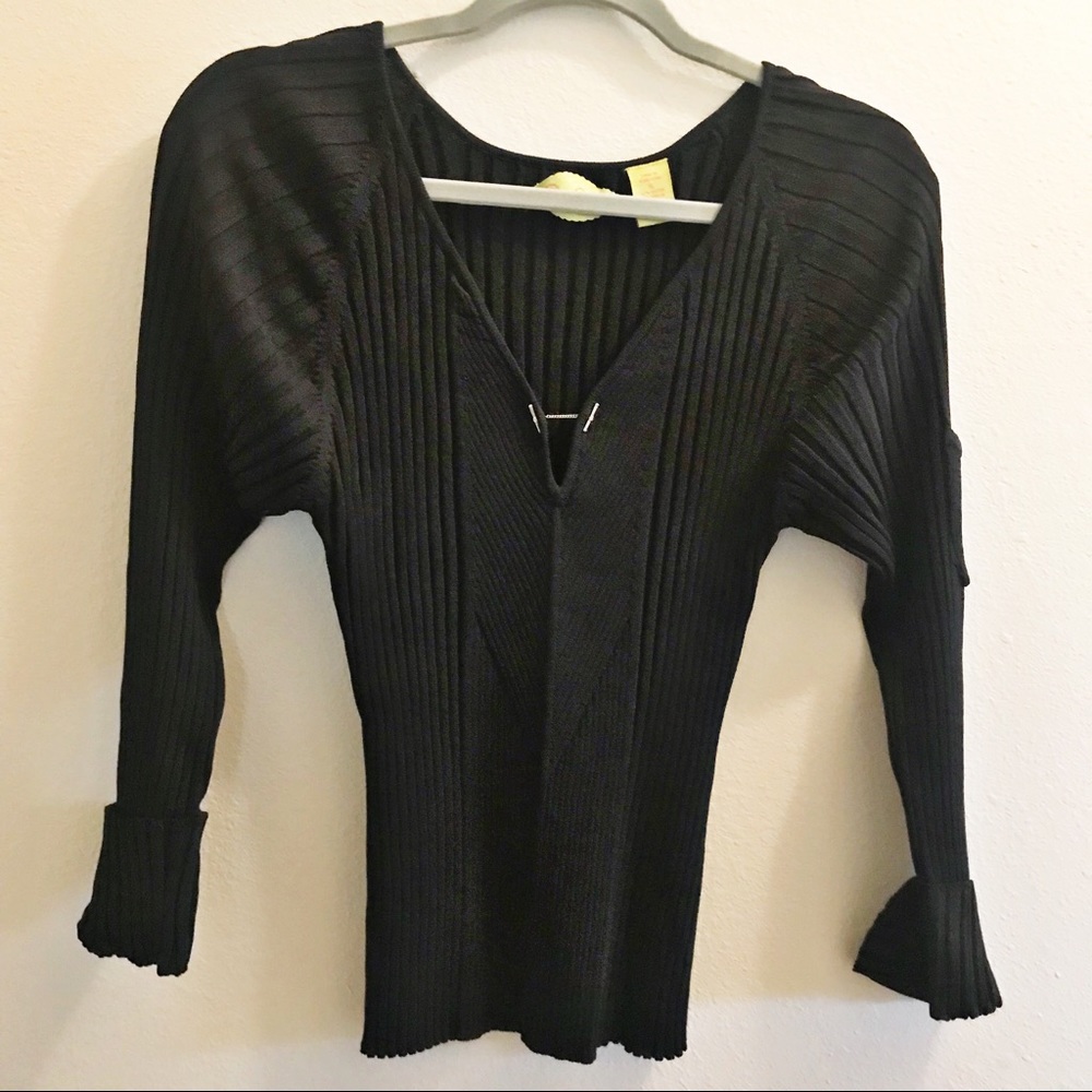 Prima Bella black top long sleeve stretch XL